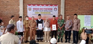 Penetapan Nomor Urut Calon Kepala Desa Gumiwang Tahun 2022